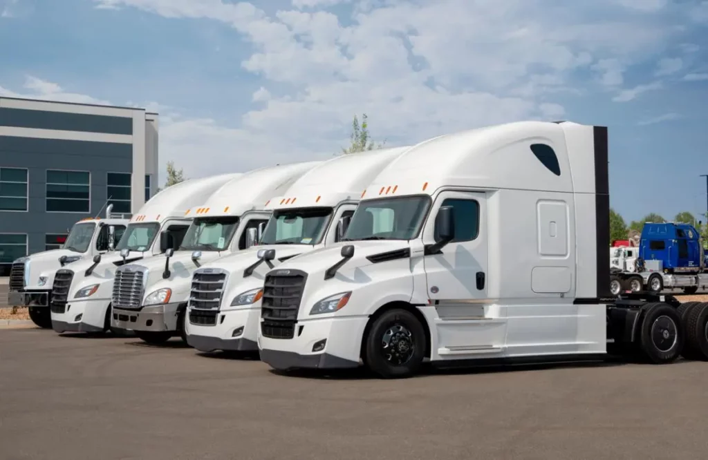 fleet of trucks